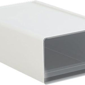 Desk Organizer with Drawers, Plastic Desktop Storage Box Drawers, Detachable Makeup Storage Office Stationery Supplies Organizer for Office School(white) 1 Layers