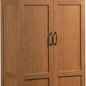Select Storage Cabinet, Pantry Cabinet Kitchen Storage with Adjustable Shelves, Bathroom Storage Cabinet, in Highland Oak